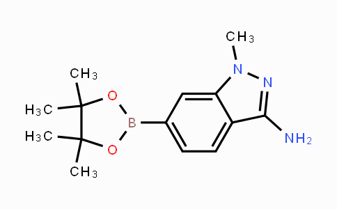 CAS No. 1187968-53-1, 1-methyl-6-(4,4,5,5-tetramethyl-1,3,2-dioxaborolan-2-yl)-1H-indazol-3-amine