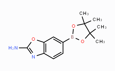 CAS No. 1260091-04-0, 6-(4,4,5,5-tetramethyl-1,3,2-dioxaborolan-2-yl)benzo[d]oxazol-2-amine