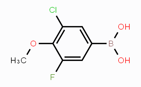 CAS No. 1451392-04-3, (3-chloro-5-fluoro-4-methoxyphenyl)boronic acid
