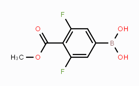CAS No. 1190989-09-3, (3,5-difluoro-4-(methoxycarbonyl)phenyl)boronic acid
