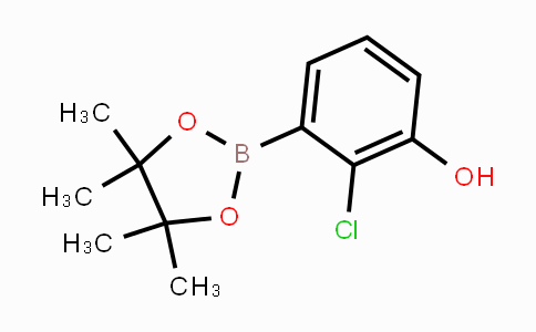 CAS No. 1151564-17-8, 2-chloro-3-(4,4,5,5-tetramethyl-1,3,2-dioxaborolan-2-yl)phenol