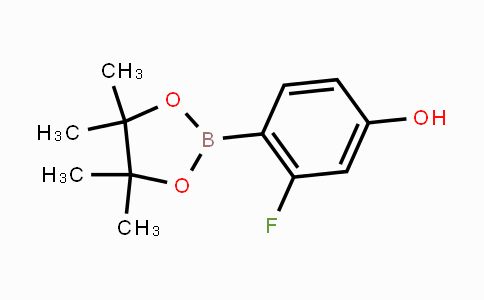 CAS No. 1029439-02-8, 3-fluoro-4-(4,4,5,5-tetramethyl-1,3,2-dioxaborolan-2-yl)phenol