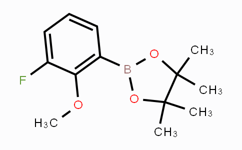 CAS No. 1417301-67-7, 2-(3-fluoro-2-methoxyphenyl)-4,4,5,5-tetramethyl-1,3,2-dioxaborolane
