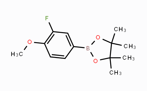 754226-34-1 | 2-(3-fluoro-4-methoxyphenyl)-4,4,5,5-tetramethyl-1,3,2-dioxaborolane