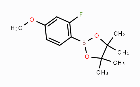 CAS No. 628692-21-7, 2-(2-fluoro-4-methoxyphenyl)-4,4,5,5-tetramethyl-1,3,2-dioxaborolane