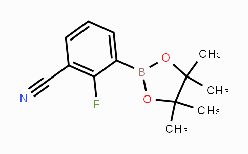CAS No. 1218791-15-1, 2-fluoro-3-(4,4,5,5-tetramethyl-1,3,2-dioxaborolan-2-yl)benzonitrile