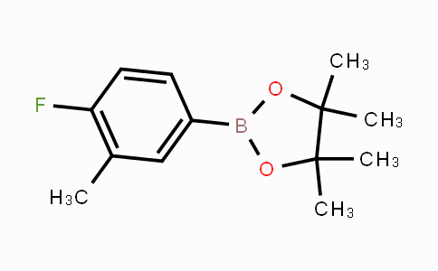 CAS No. 1001200-60-7, 2-(4-fluoro-3-methylphenyl)-4,4,5,5-tetramethyl-1,3,2-dioxaborolane