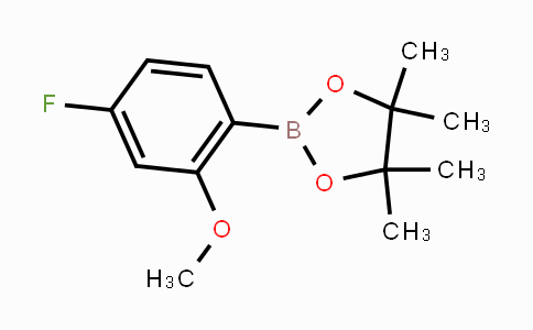 624741-83-9 | 2-(4-fluoro-2-methoxyphenyl)-4,4,5,5-tetramethyl-1,3,2-dioxaborolane