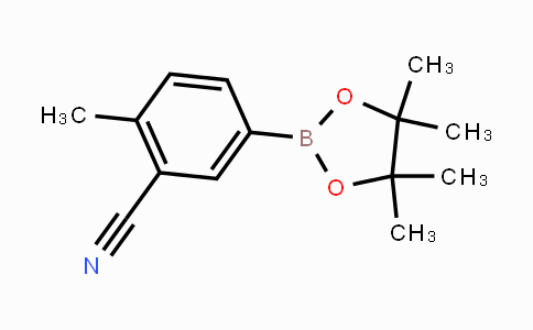CAS No. 1220219-11-3, 2-methyl-5-(4,4,5,5-tetramethyl-1,3,2-dioxaborolan-2-yl)benzonitrile