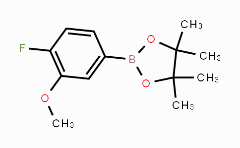 CAS No. 425378-85-4, 2-(4-fluoro-3-methoxyphenyl)-4,4,5,5-tetramethyl-1,3,2-dioxaborolane