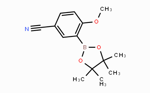 CAS No. 706820-96-4, 4-methoxy-3-(4,4,5,5-tetramethyl-1,3,2-dioxaborolan-2-yl)benzonitrile