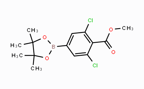 CAS No. 1321613-04-0, methyl 2,6-dichloro-4-(4,4,5,5-tetramethyl-1,3,2-dioxaborolan-2-yl)benzoate