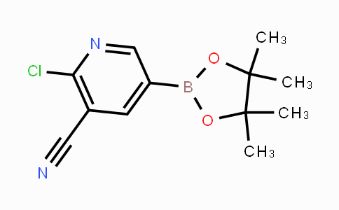 CAS No. 1220220-02-9, 2-chloro-5-(4,4,5,5-tetramethyl-1,3,2-dioxaborolan-2-yl)nicotinonitrile