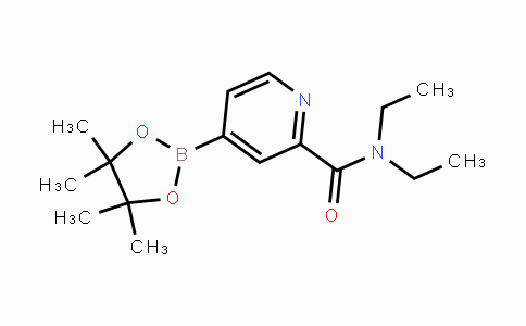 1425334-52-6 | N,N-diethyl-4-(4,4,5,5-tetramethyl-1,3,2-dioxaborolan-2-yl)picolinamide