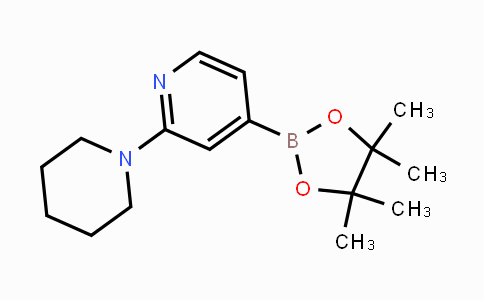CAS No. 1402166-06-6, 2-(piperidin-1-yl)-4-(4,4,5,5-tetramethyl-1,3,2-dioxaborolan-2-yl)pyridine