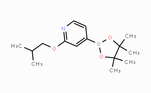 CAS No. 1346707-87-6, 2-isobutoxy-4-(4,4,5,5-tetramethyl-1,3,2-dioxaborolan-2-yl)pyridine