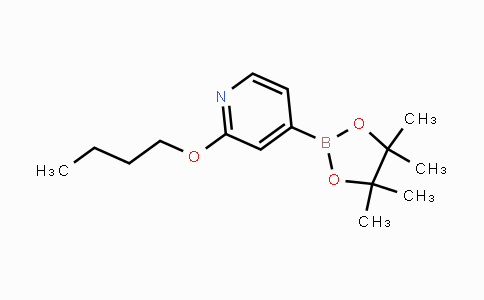 CAS No. 1346707-86-5, 2-butoxy-4-(4,4,5,5-tetramethyl-1,3,2-dioxaborolan-2-yl)pyridine