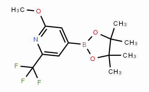 CAS No. 1150561-66-2, 2-methoxy-4-(4,4,5,5-tetramethyl-1,3,2-dioxaborolan-2-yl)-6-(trifluoromethyl)pyridine