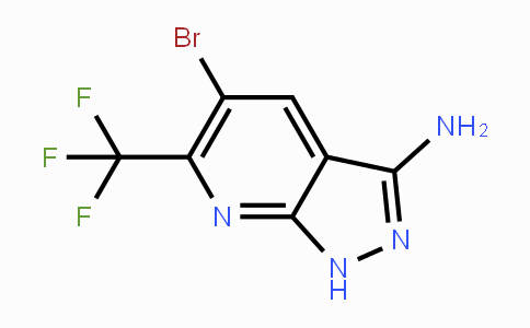 CAS No. 1211532-30-7, 5-bromo-6-(trifluoromethyl)-1H-pyrazolo[3,4-b]pyridin-3-amine