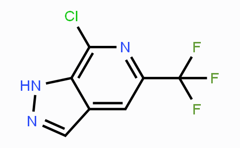 CAS No. 1256793-17-5, 7-chloro-5-(trifluoromethyl)-1H-pyrazolo[3,4-c]pyridine