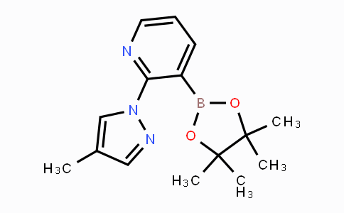 CAS No. 1353887-57-6, 2-(4-methyl-1H-pyrazol-1-yl)-3-(4,4,5,5-tetramethyl-1,3,2-dioxaborolan-2-yl)pyridine