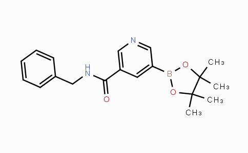 CAS No. 625470-38-4, N-benzyl-5-(4,4,5,5-tetramethyl-1,3,2-dioxaborolan-2-yl)nicotinamide