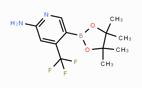 CAS No. 944401-57-4, 5-(4,4,5,5-tetramethyl-1,3,2-dioxaborolan-2-yl)-4-(trifluoromethyl)pyridin-2-amine
