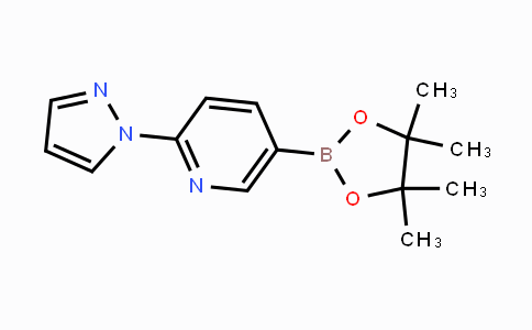 DY441928 | 1218791-02-6 | 2-(1H-pyrazol-1-yl)-5-(4,4,5,5-tetramethyl-1,3,2-dioxaborolan-2-yl)pyridine