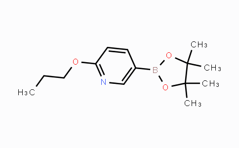 CAS No. 1257553-85-7, 2-propoxy-5-(4,4,5,5-tetramethyl-1,3,2-dioxaborolan-2-yl)pyridine