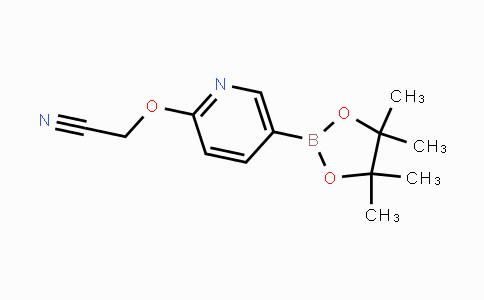 CAS No. 1353879-84-1, 2-((5-(4,4,5,5-tetramethyl-1,3,2-dioxaborolan-2-yl)pyridin-2-yl)oxy)acetonitrile