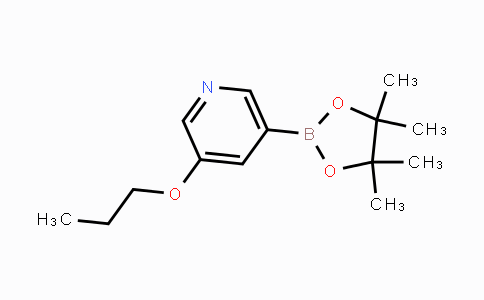 CAS No. 1375301-82-8, 3-propoxy-5-(4,4,5,5-tetramethyl-1,3,2-dioxaborolan-2-yl)pyridine