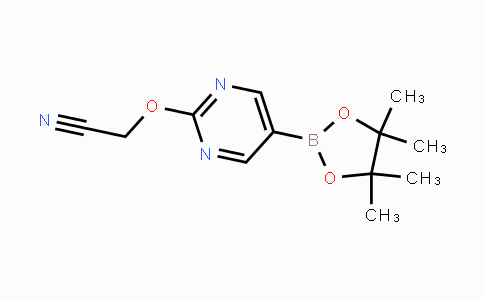 CAS No. 1353877-88-9, 2-((5-(4,4,5,5-tetramethyl-1,3,2-dioxaborolan-2-yl)pyrimidin-2-yl)oxy)acetonitrile