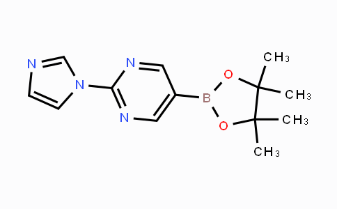 1160790-26-0 | 2-(1H-imidazol-1-yl)-5-(4,4,5,5-tetramethyl-1,3,2-dioxaborolan-2-yl)pyrimidine