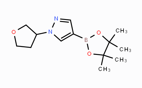 CAS No. 1029715-63-6, 1-(tetrahydrofuran-3-yl)-4-(4,4,5,5-tetramethyl-1,3,2-dioxaborolan-2-yl)-1H-pyrazole