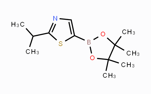 CAS No. 1446481-20-4, 2-isopropyl-5-(4,4,5,5-tetramethyl-1,3,2-dioxaborolan-2-yl)thiazole