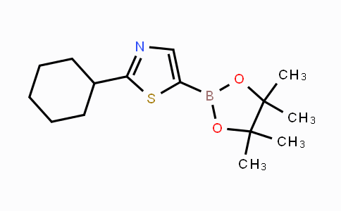 CAS No. 1402166-60-2, 2-cyclohexyl-5-(4,4,5,5-tetramethyl-1,3,2-dioxaborolan-2-yl)thiazole