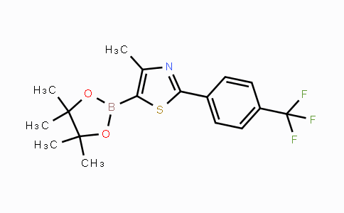 690631-96-0 | 4-methyl-5-(4,4,5,5-tetramethyl-1,3,2-dioxaborolan-2-yl)-2-(4-(trifluoromethyl)phenyl)thiazole