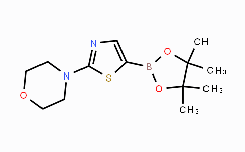 CAS No. 1402172-49-9, 4-(5-(4,4,5,5-tetramethyl-1,3,2-dioxaborolan-2-yl)thiazol-2-yl)morpholine