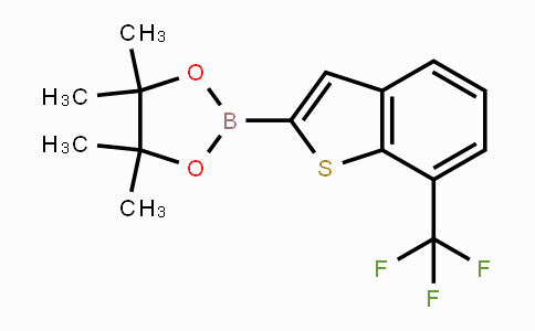 CAS No. 1310384-44-1, 4,4,5,5-tetramethyl-2-(7-(trifluoromethyl)benzo[b]thiophen-2-yl)-1,3,2-dioxaborolane