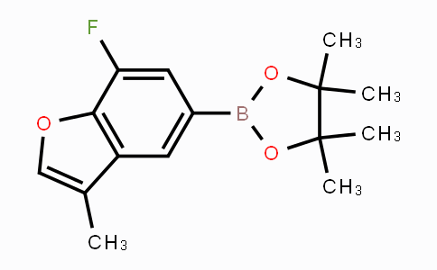 CAS No. 1404110-10-6, 2-(7-fluoro-3-methylbenzofuran-5-yl)-4,4,5,5-tetramethyl-1,3,2-dioxaborolane