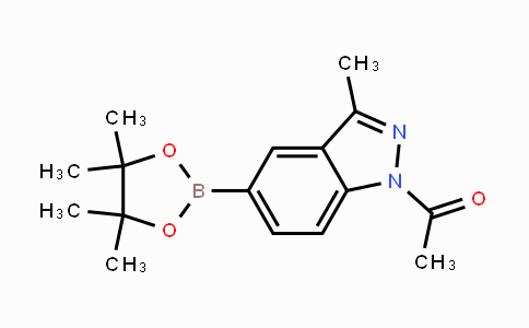 CAS No. 1158680-97-7, 1-(3-methyl-5-(4,4,5,5-tetramethyl-1,3,2-dioxaborolan-2-yl)-1H-indazol-1-yl)ethanone