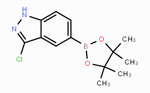 CAS No. 1613639-49-8, 3-chloro-5-(4,4,5,5-tetramethyl-1,3,2-dioxaborolan-2-yl)-1H-indazole