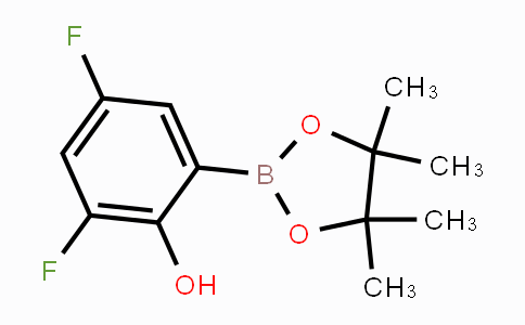 CAS No. 1451391-16-4, 2,4-difluoro-6-(4,4,5,5-tetramethyl-1,3,2-dioxaborolan-2-yl)phenol