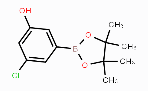 CAS No. 960388-56-1, 3-chloro-5-(4,4,5,5-tetramethyl-1,3,2-dioxaborolan-2-yl)phenol