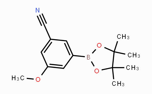 CAS No. 1035266-33-1, 3-methoxy-5-(4,4,5,5-tetramethyl-1,3,2-dioxaborolan-2-yl)benzonitrile