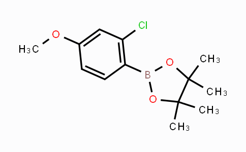 CAS No. 1416722-82-1, 2-(2-chloro-4-methoxyphenyl)-4,4,5,5-tetramethyl-1,3,2-dioxaborolane
