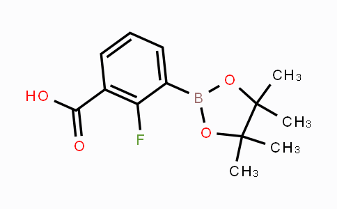 CAS No. 1373168-89-8, 2-fluoro-3-(4,4,5,5-tetramethyl-1,3,2-dioxaborolan-2-yl)benzoic acid