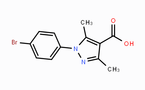 CAS No. 113808-88-1, 1-(4-bromophenyl)-3,5-dimethyl-1H-pyrazole-4-carboxylic acid