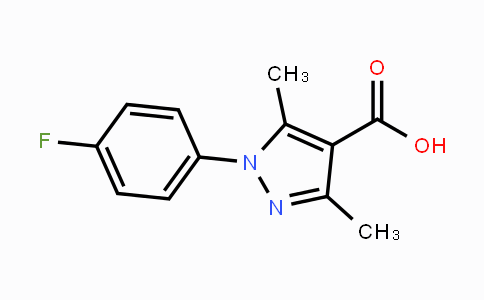 CAS No. 288251-63-8, 1-(4-fluorophenyl)-3,5-dimethyl-1H-pyrazole-4-carboxylic acid