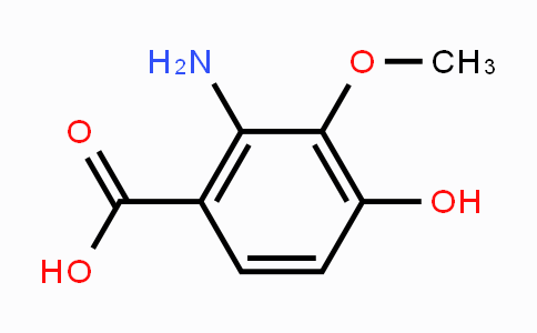 CAS No. 7595-98-4, 2-amino-4-hydroxy-3-methoxybenzoic acid